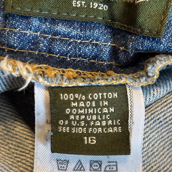 Eddie Bauer Vintage Denim Cotron A-Line Skirt Womens size 16‎ - Picture 3 of 4